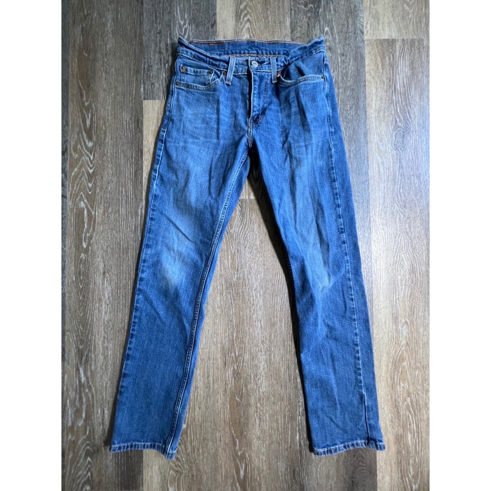 Levi 511 Slim Fit Jeans Mens 28x29 Blue Good Condition Medium Wash Denim